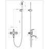 Смеситель LEMARK PERETTO LM6302RB для ванны